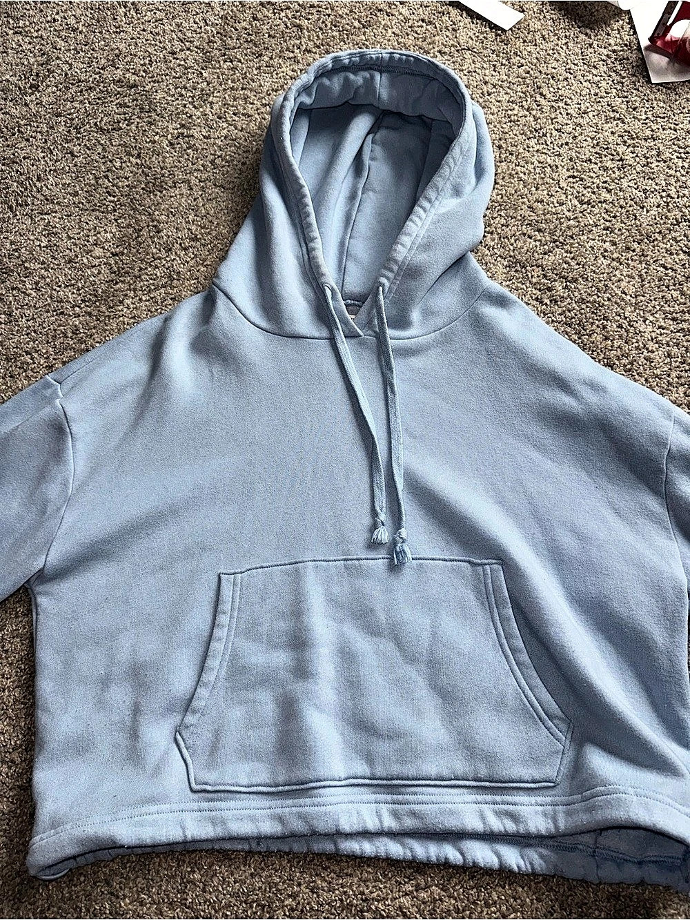 American Eagle - Ahh-mazingly Soft Cropped Hoodie - Medium, Light Blue